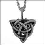Pewter Trinity Diffuser Necklace