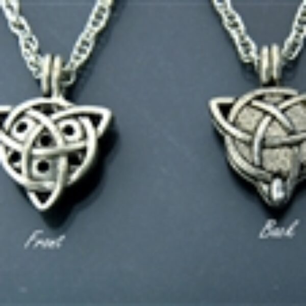 Pewter Trinity Diffuser Necklace